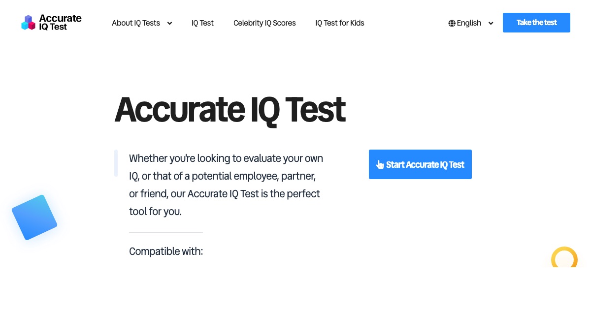 accurate iq test™ - certified iq test og image